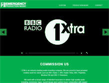 Tablet Screenshot of emergencyproductionmusic.net